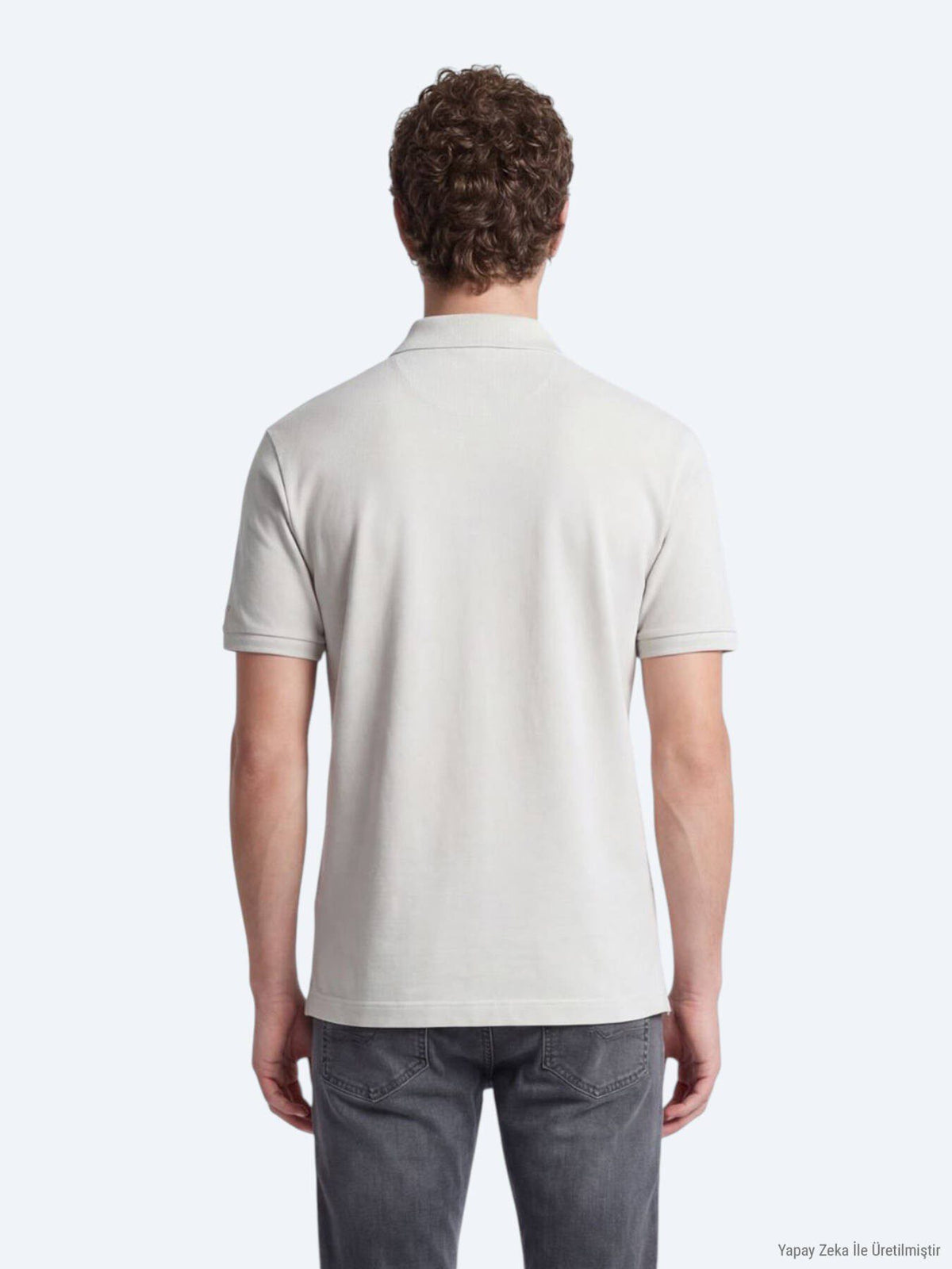 Einfaches Baumwoll-Polo mit Rollkragen