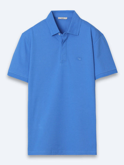 Einfaches Baumwoll-Polo mit Rollkragen