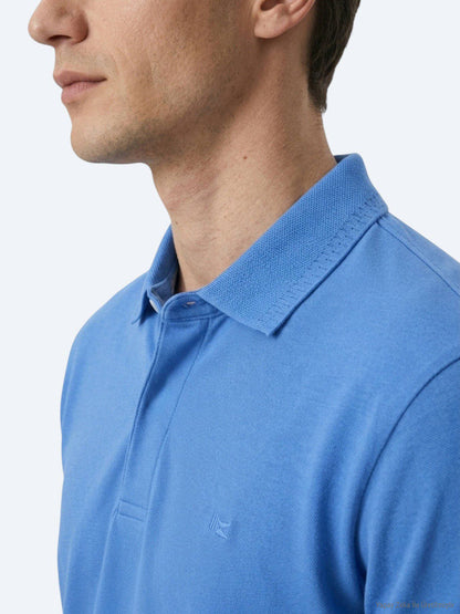 Einfaches Baumwoll-Polo mit Rollkragen