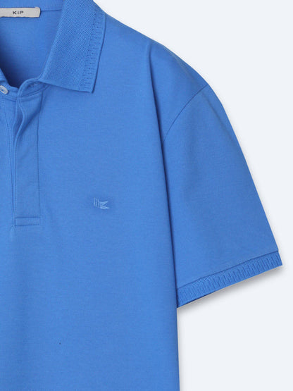 Einfaches Baumwoll-Polo mit Rollkragen