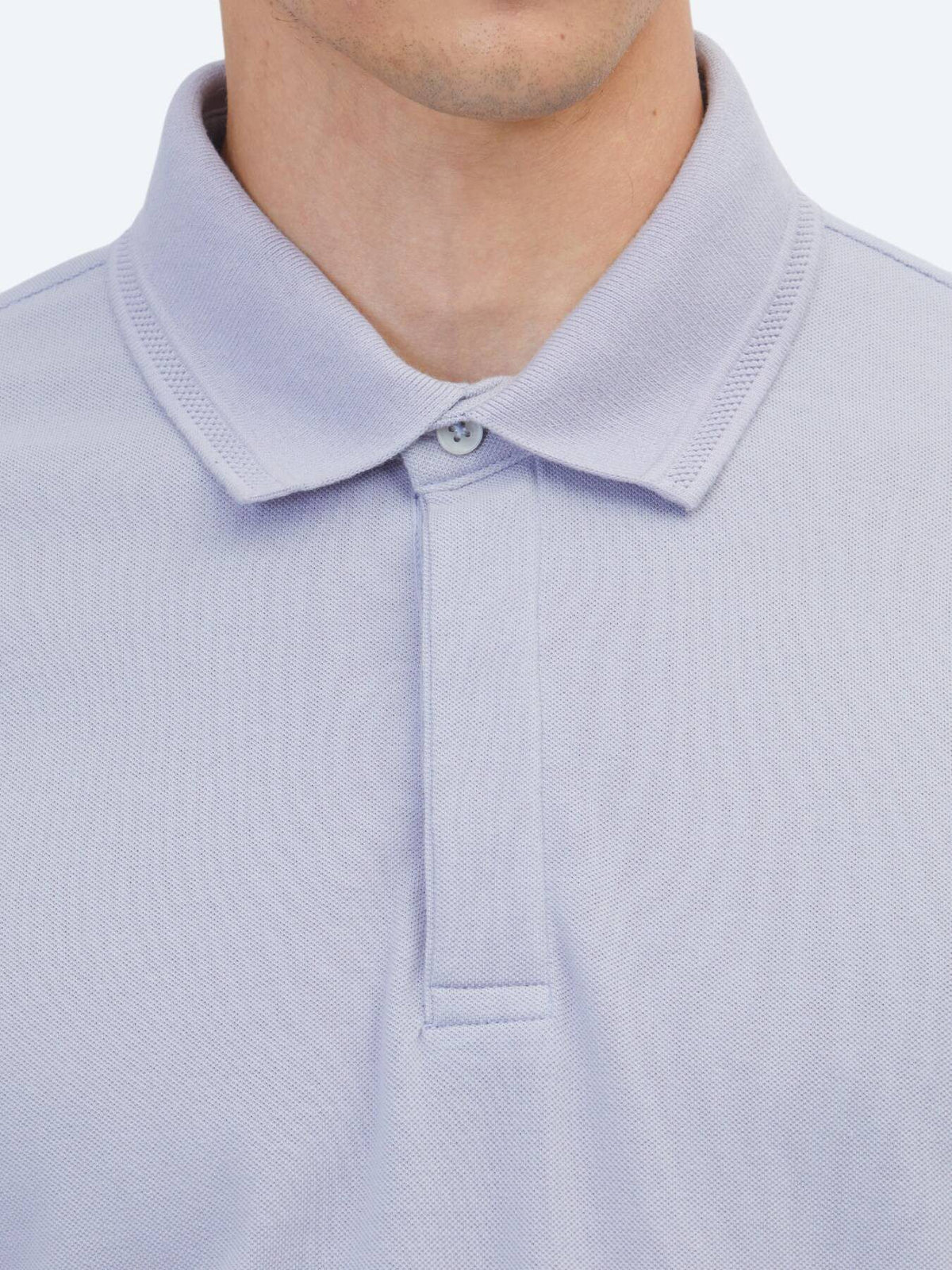 Einfaches Baumwoll-Polo mit Rollkragen