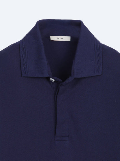 Einfaches Baumwoll-Polo mit Rollkragen