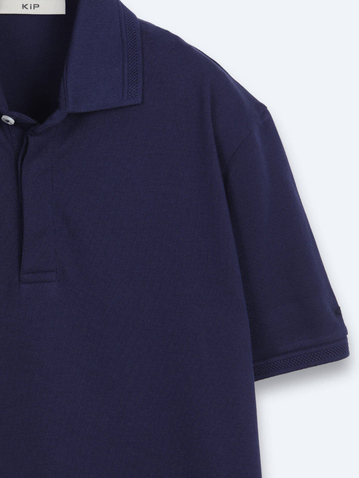 Einfaches Baumwoll-Polo mit Rollkragen