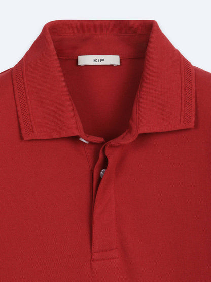 Schlichtes T-Shirt mit Polokragen