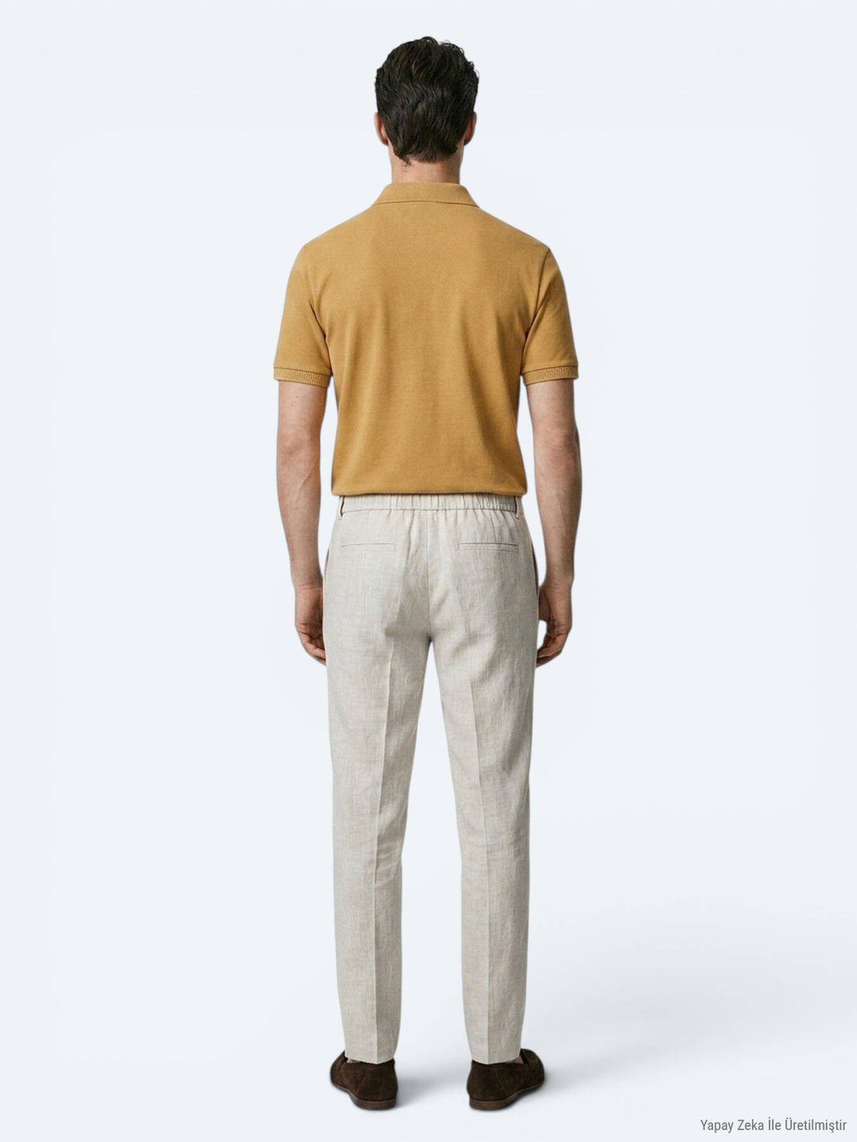 Einfaches Baumwoll-Polo mit Rollkragen