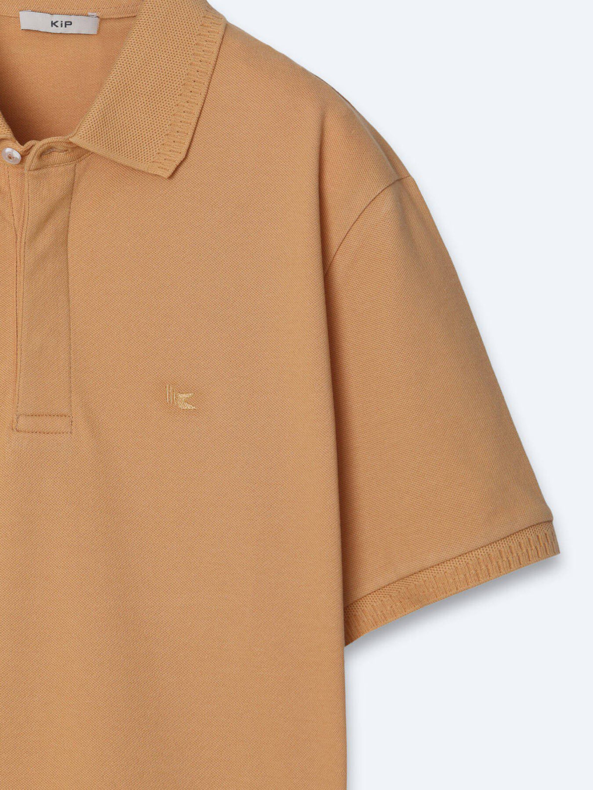Einfaches Baumwoll-Polo mit Rollkragen