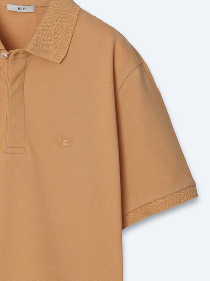 Einfaches Baumwoll-Polo mit Rollkragen