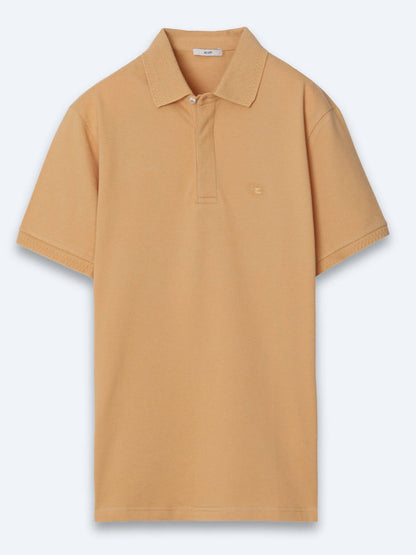 Einfaches Baumwoll-Polo mit Rollkragen
