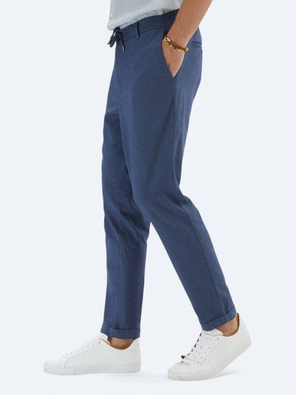 Flachgewebe Jogging Fit Baumwollmischung Hose