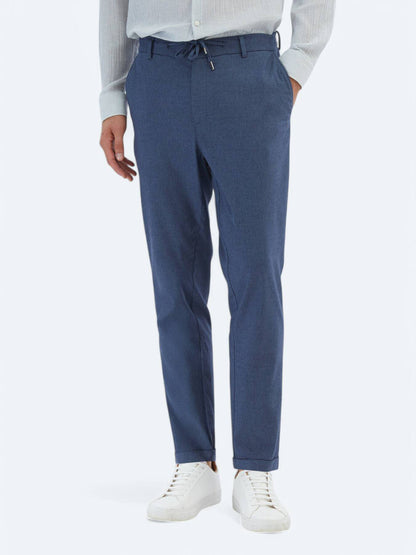 Flachgewebe Jogging Fit Baumwollmischung Hose