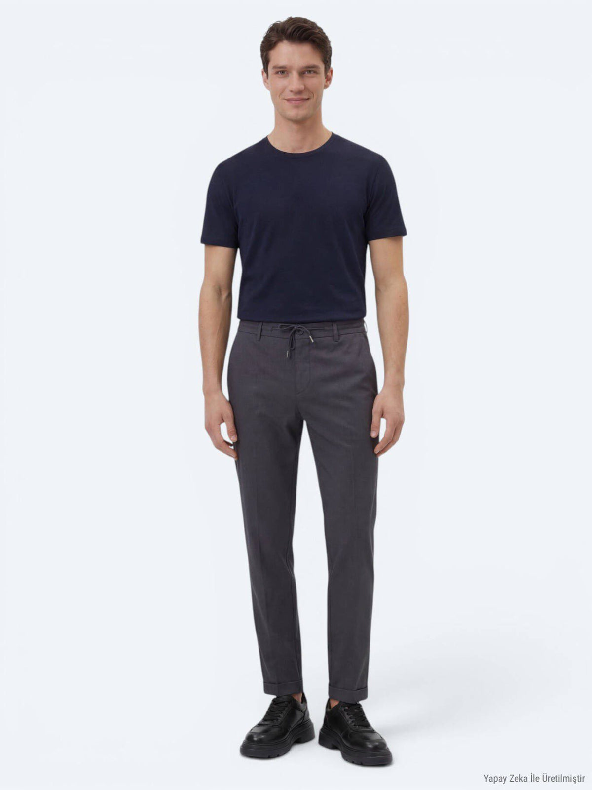 Flachgewebe Jogging Fit Baumwollmischung Hose
