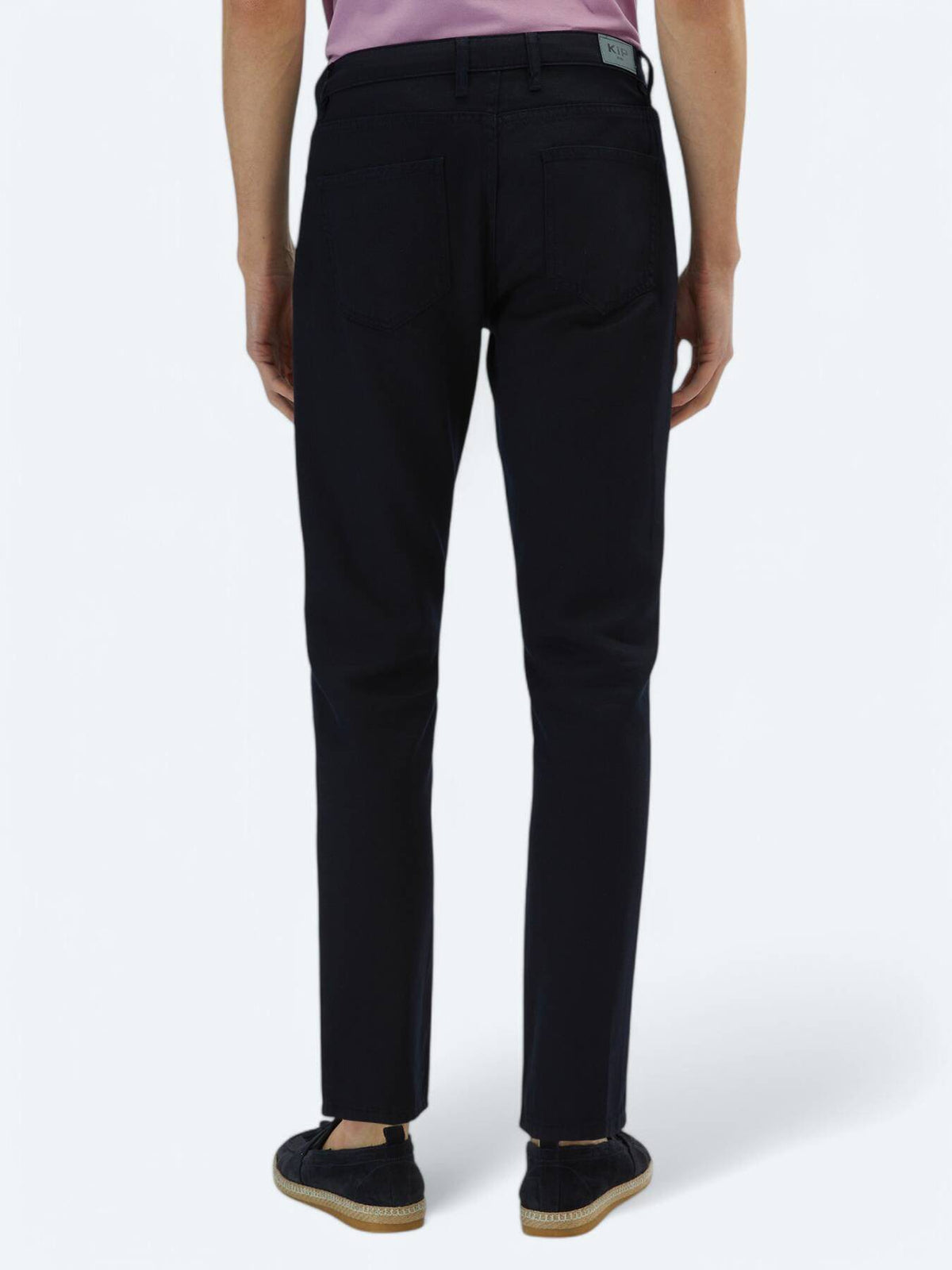Leinenmischgewebe Regular Fit Baumwollmischung Freizeithose