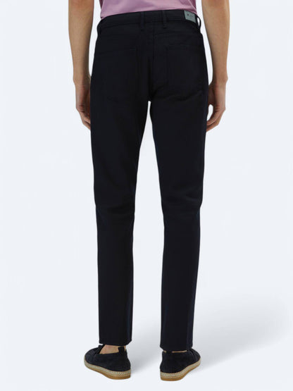 Leinenmischgewebe Regular Fit Baumwollmischung Freizeithose