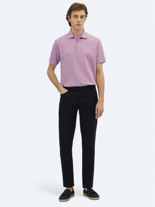 Leinenmischgewebe Regular Fit Baumwollmischung Freizeithose