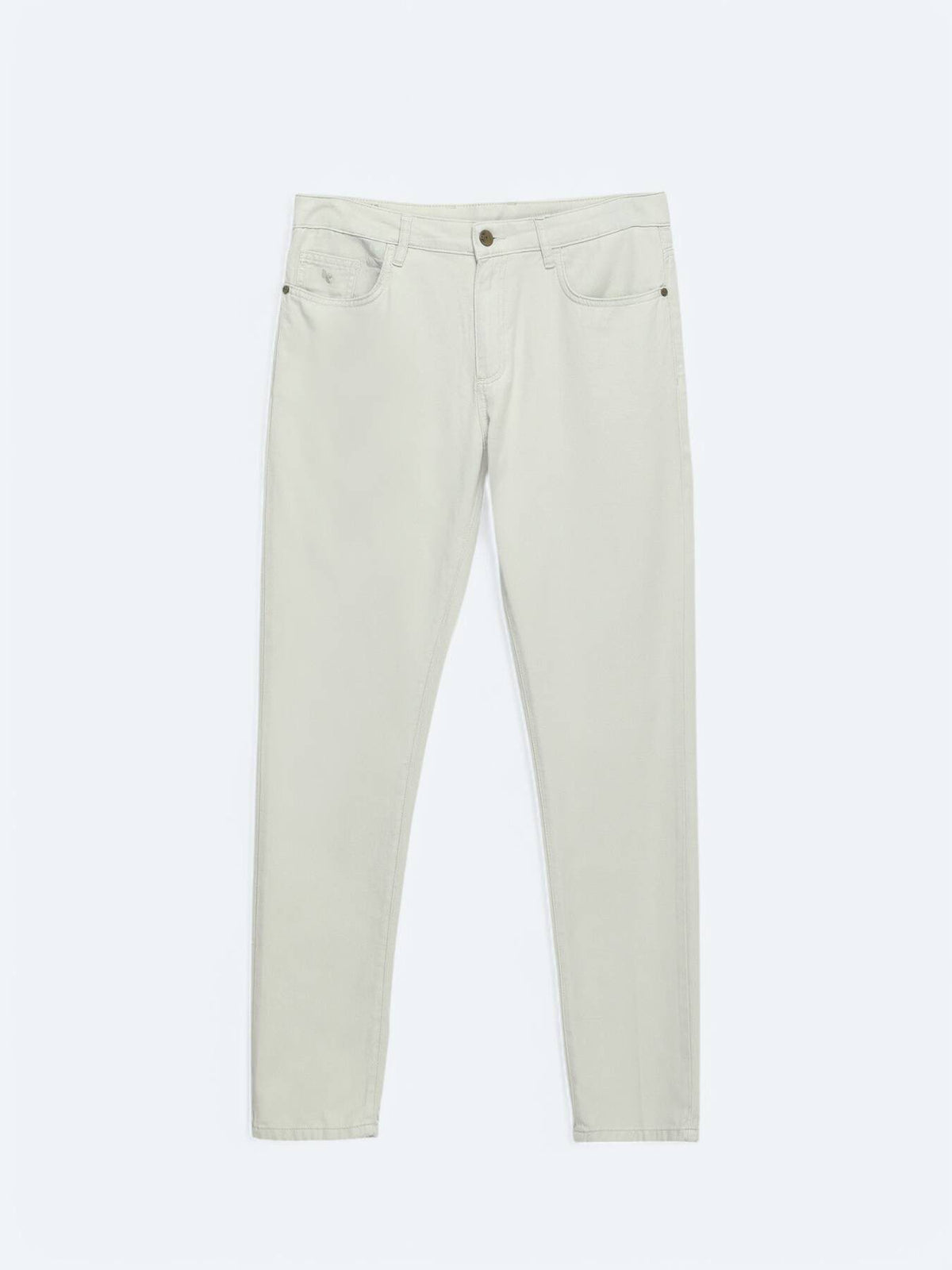 Leinenmischgewebe Regular Fit Baumwollmischung Freizeithose