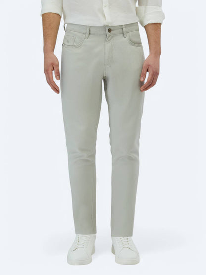 Leinenmischgewebe Regular Fit Baumwollmischung Freizeithose