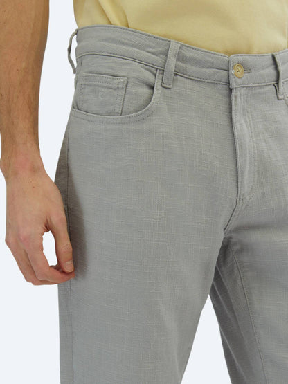 Reguläre Passform Baumwollmischung Freizeithose