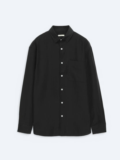Einfaches Oversized Gewebtes Freizeithemd