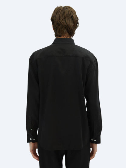 Einfaches Oversized Gewebtes Freizeithemd