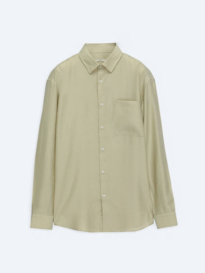 Einfaches Oversized Gewebtes Freizeithemd