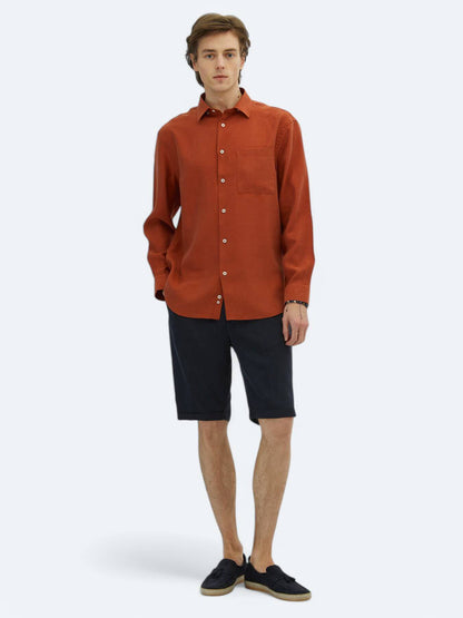 Einfaches Oversized Gewebtes Freizeithemd