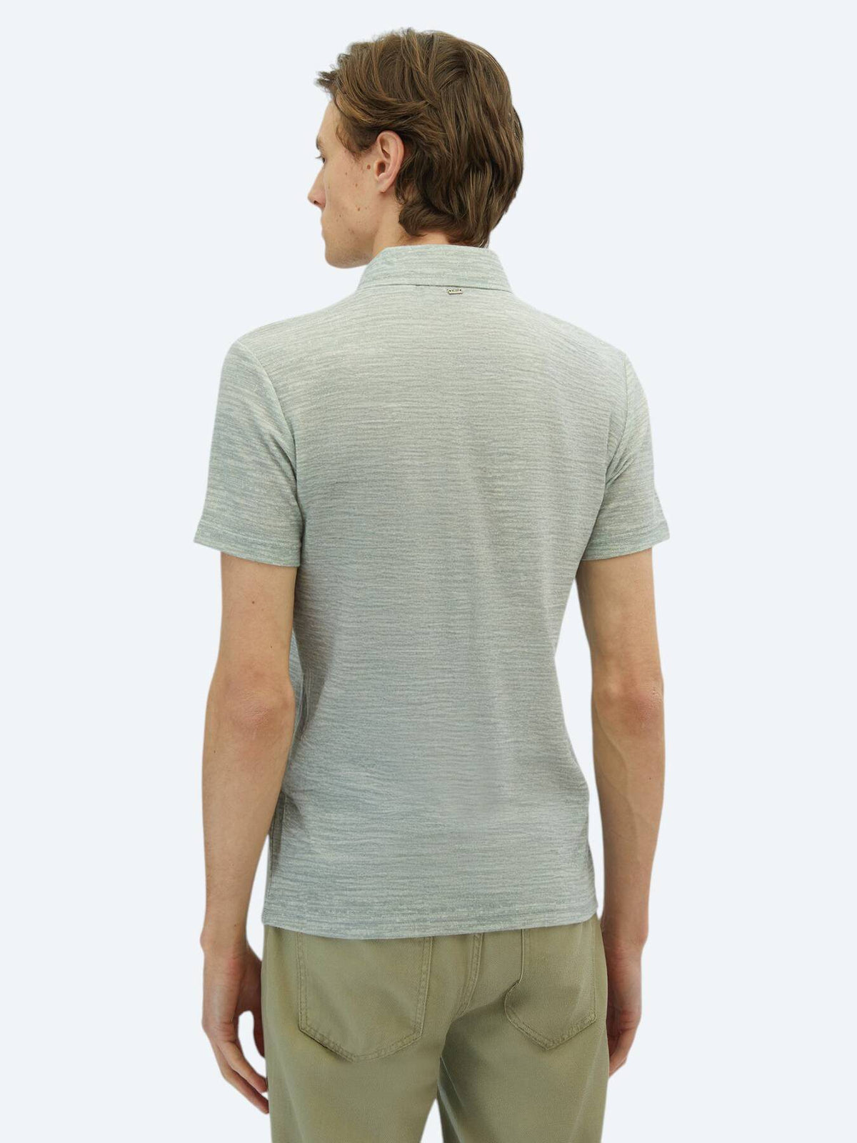 Bedrucktes Baumwollmischung Polo T-Shirt