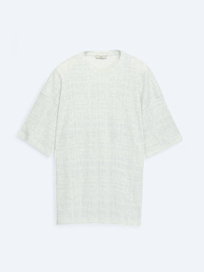 Gedrucktes Fahrrad Kragen Baumwollmischung T-Shirt