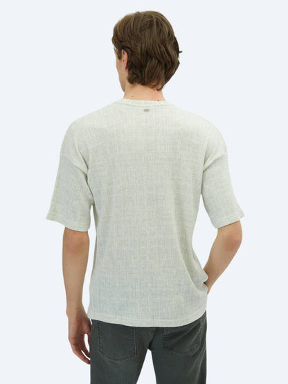 Gedrucktes Fahrrad Kragen Baumwollmischung T-Shirt