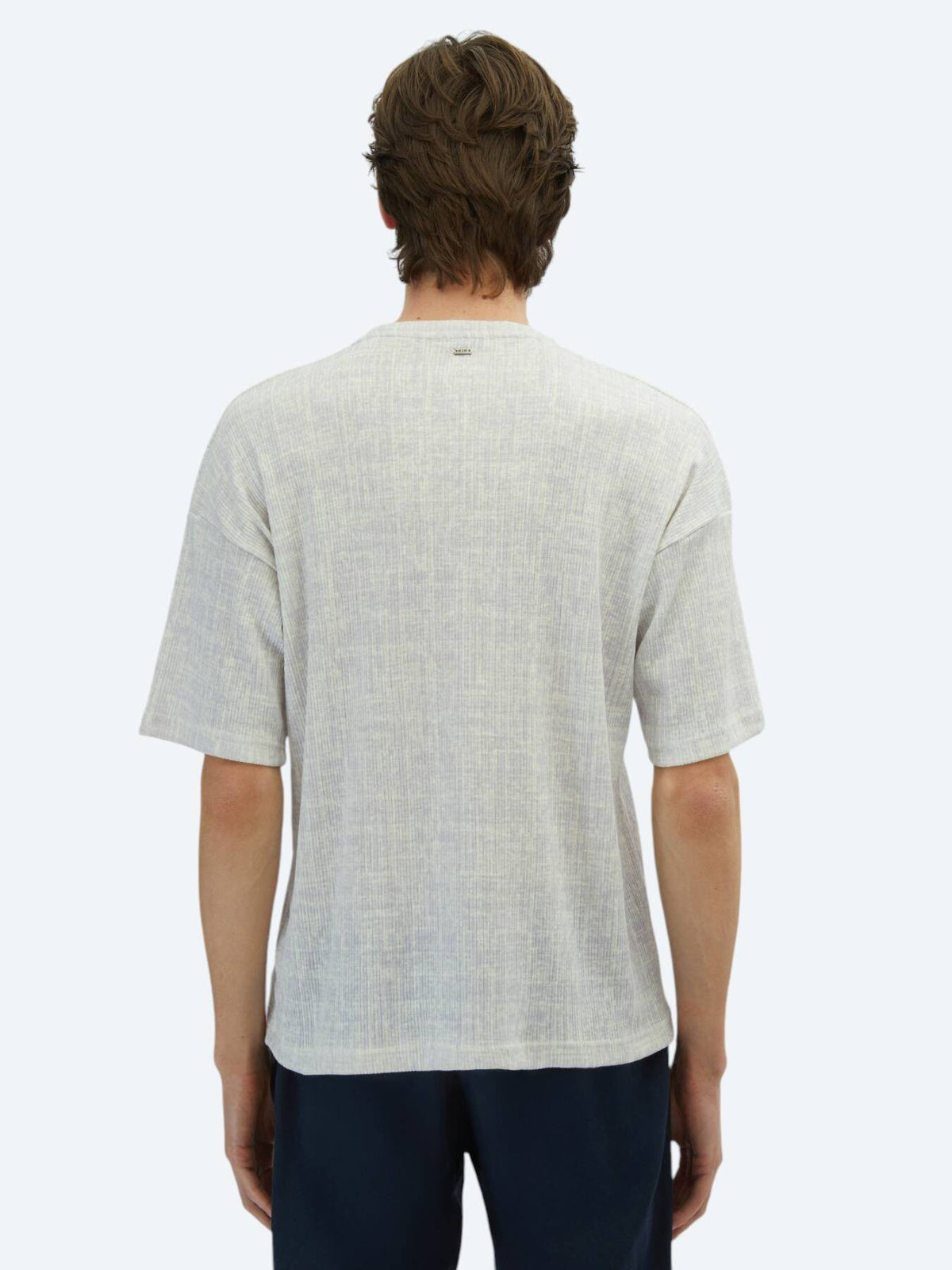 Gedrucktes Fahrrad Kragen Baumwollmischung T-Shirt