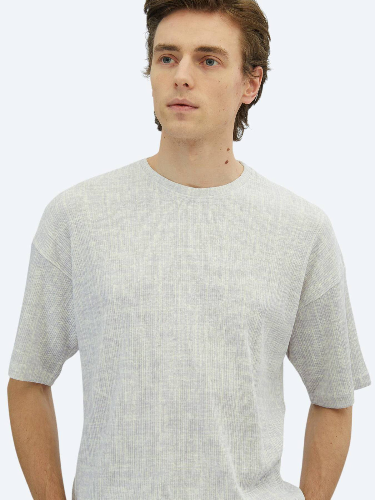 Gedrucktes Fahrrad Kragen Baumwollmischung T-Shirt