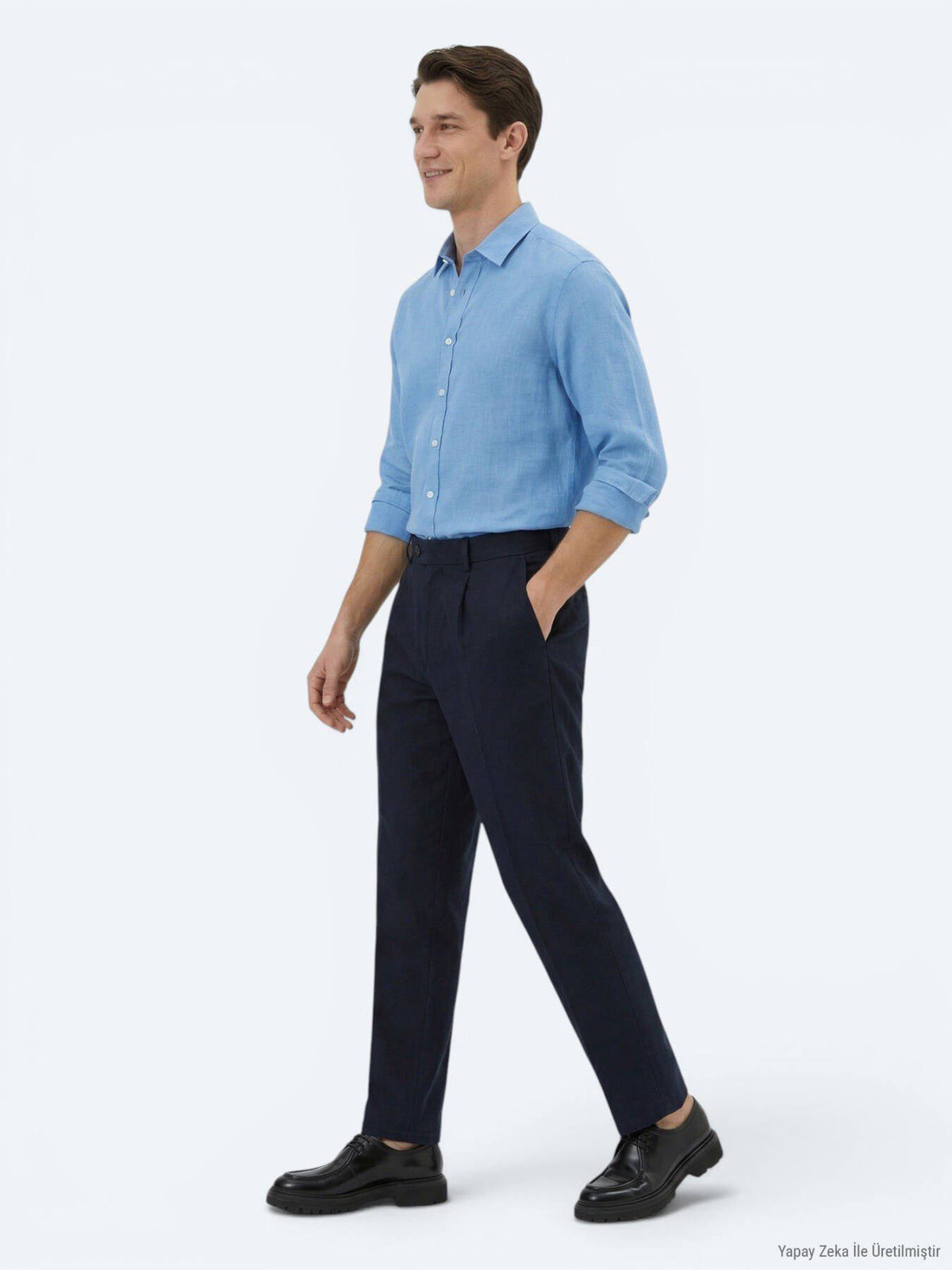 Strukturierte Relax-Fit Hose