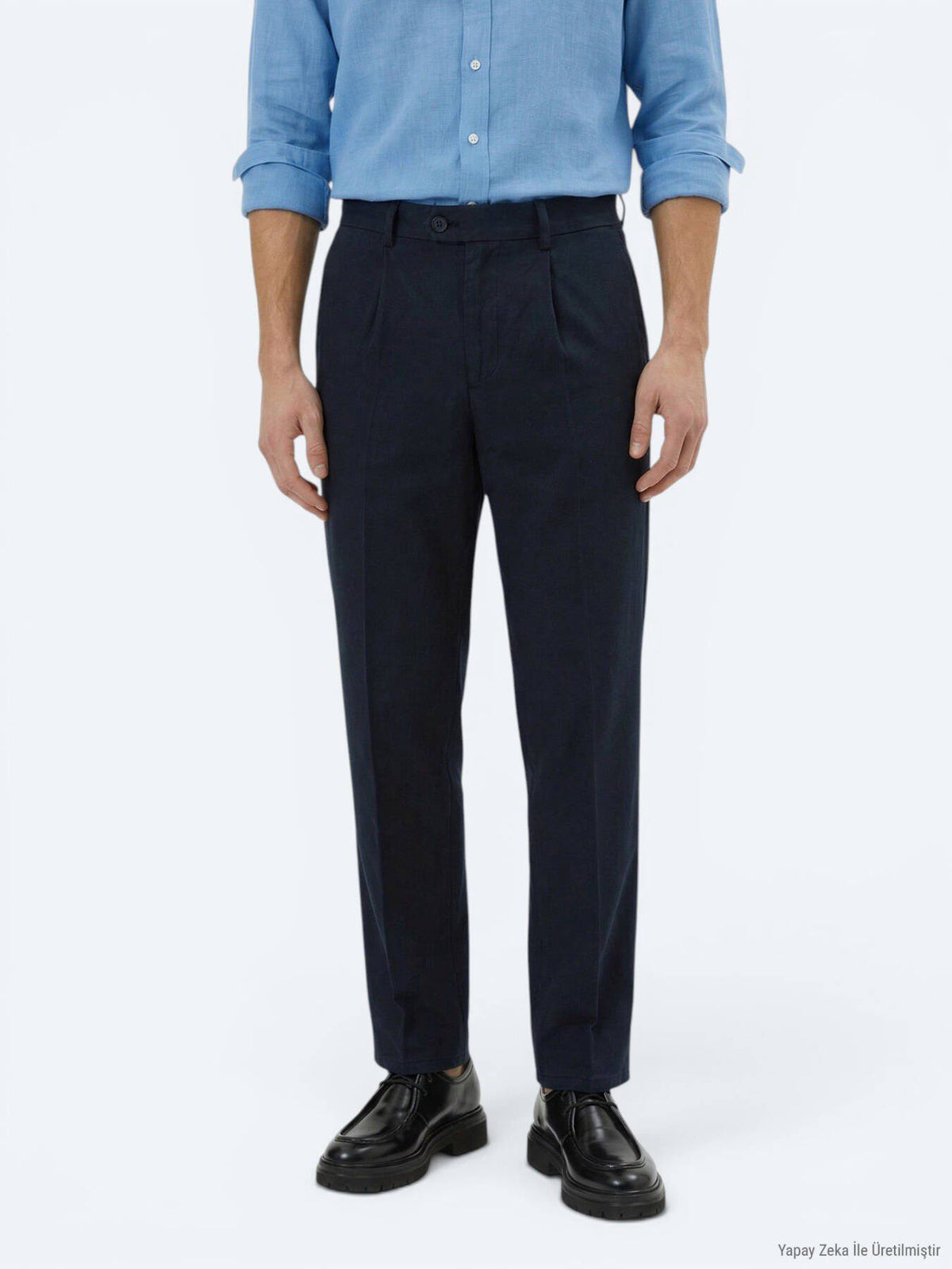 Strukturierte Relax-Fit Hose