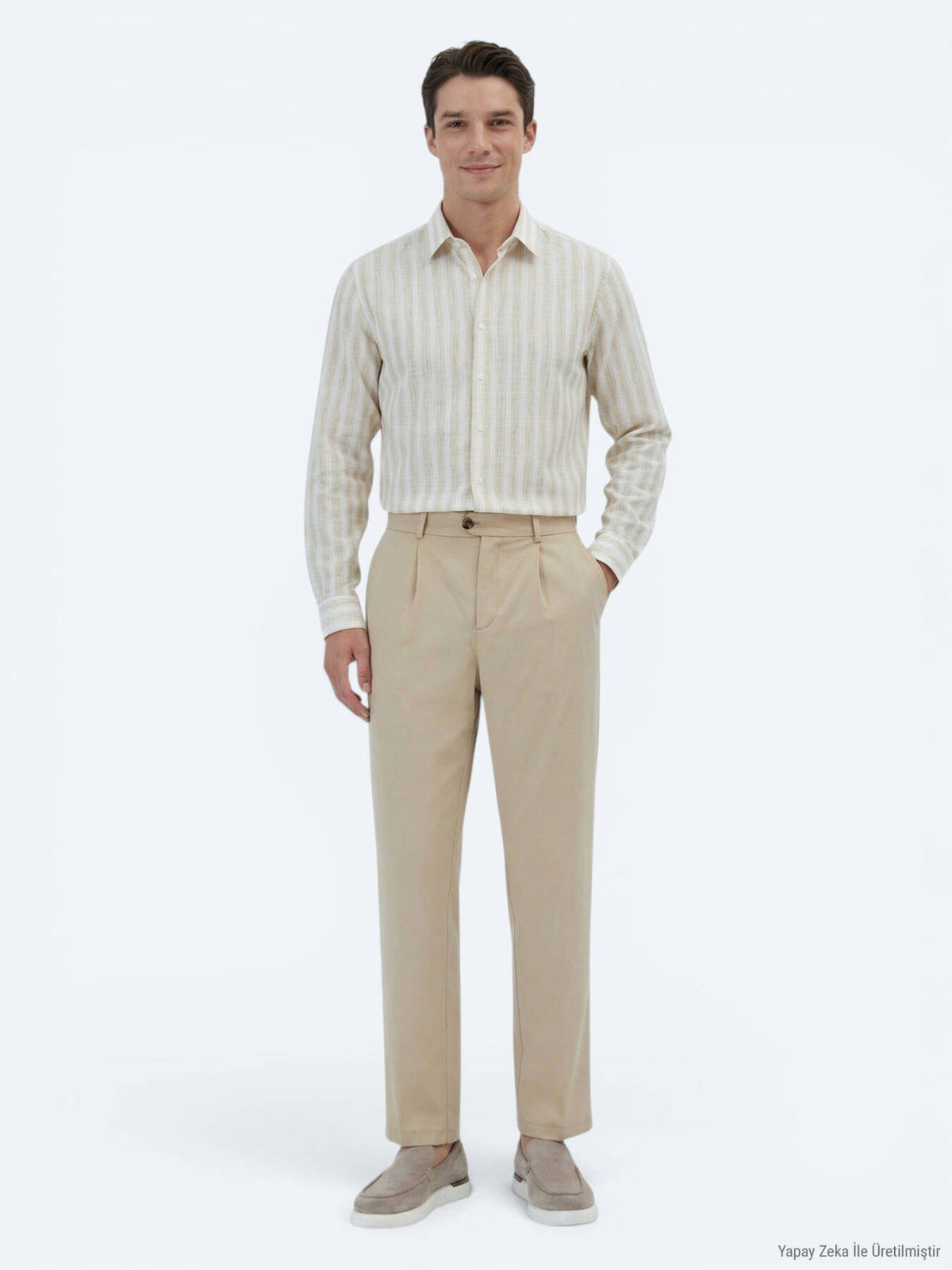 Strukturierte Relax-Fit Hose