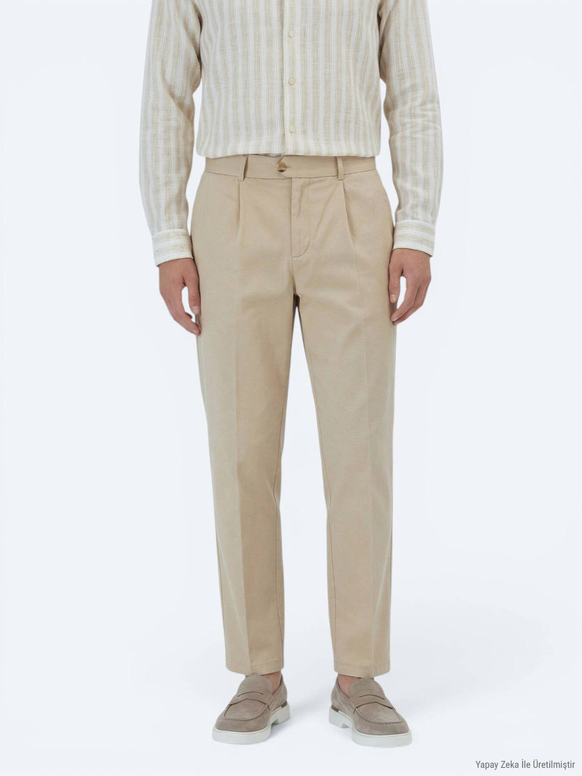 Strukturierte Relax-Fit Hose