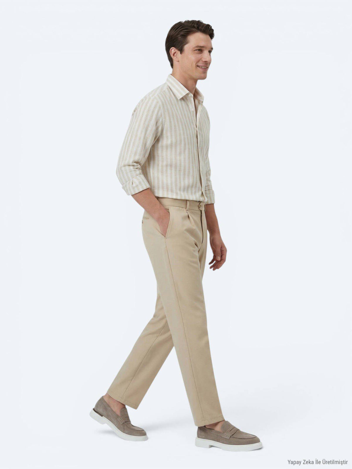 Strukturierte Relax-Fit Hose