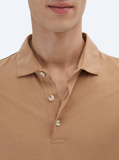 Einfaches Baumwoll-Polo mit Rollkragen
