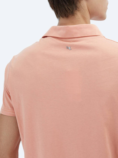 Einfaches Baumwoll-Polo mit Rollkragen