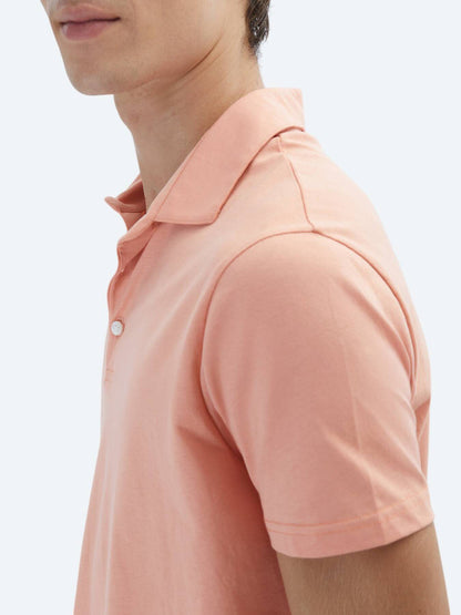 Einfaches Baumwoll-Polo mit Rollkragen