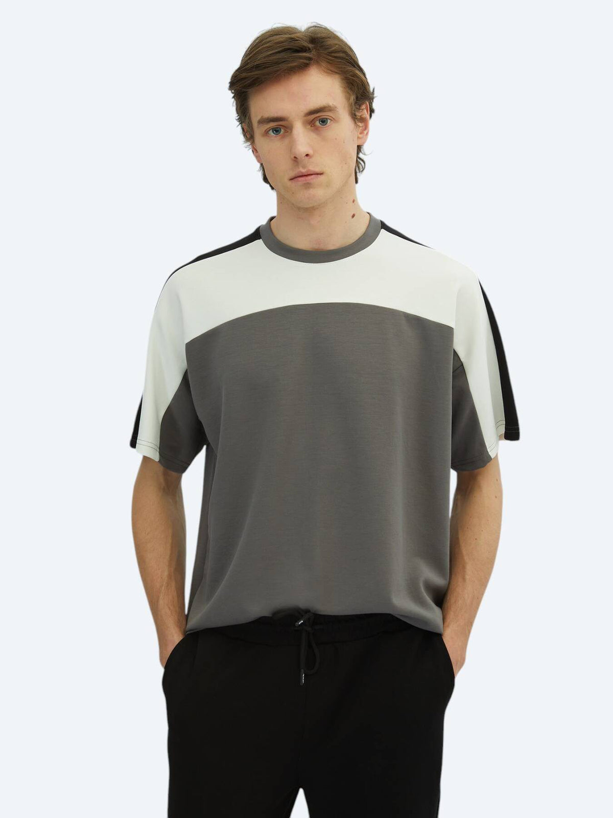 Einfaches Fahrrad Hals T-Shirt