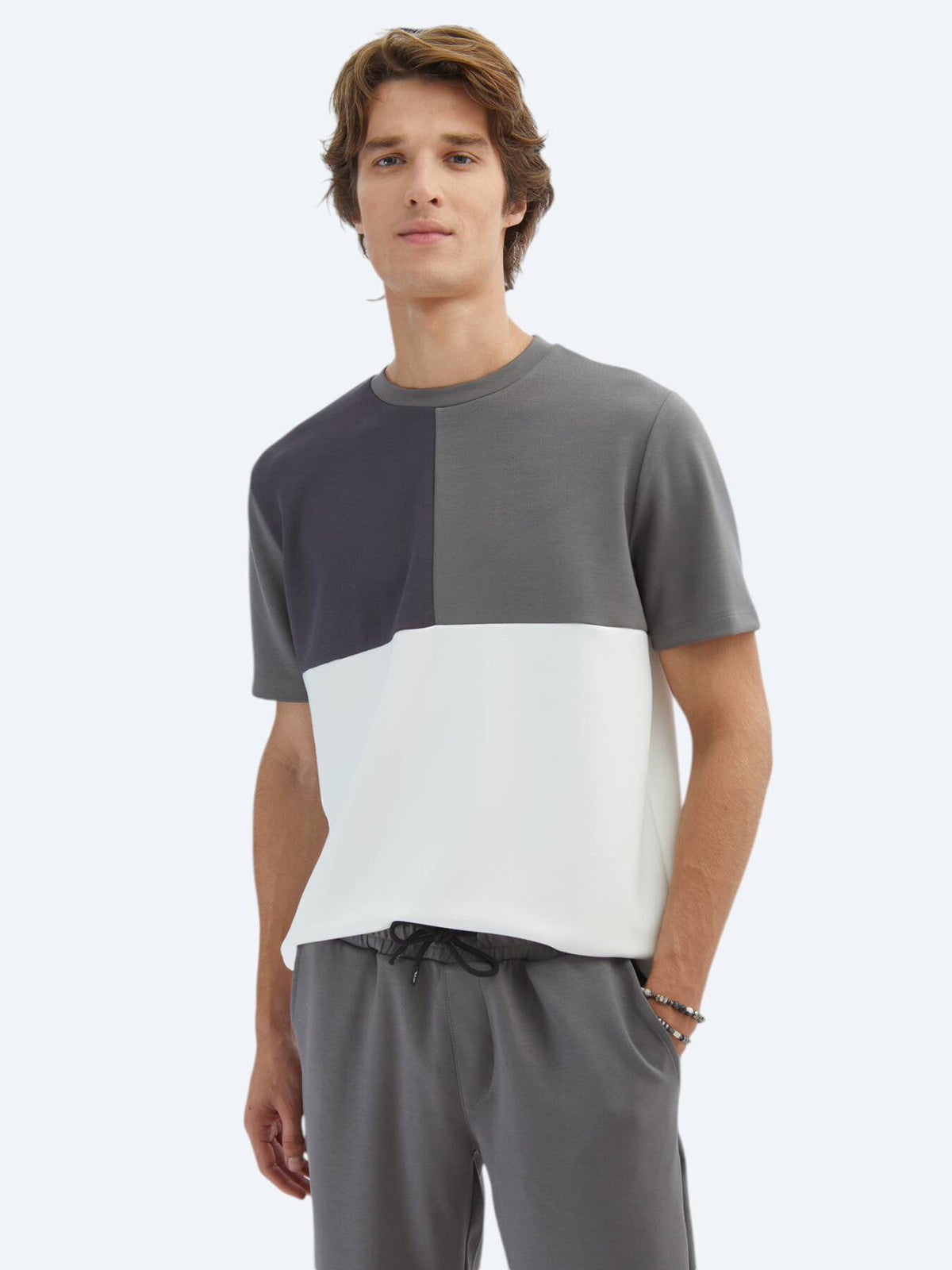 Einfaches Fahrrad Hals T-Shirt