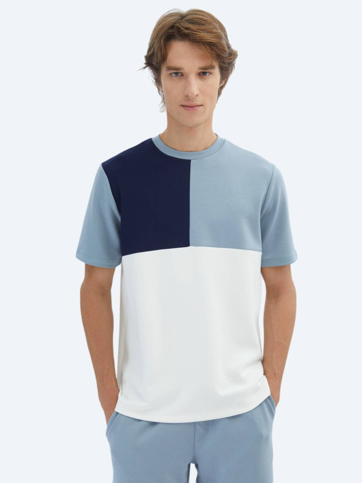 Einfaches Fahrrad Hals T-Shirt