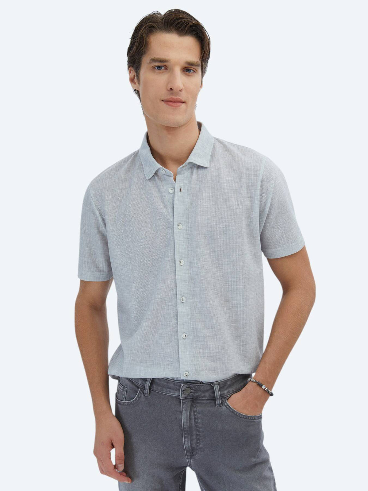 Gemustertes Regular Fit Freizeithemd