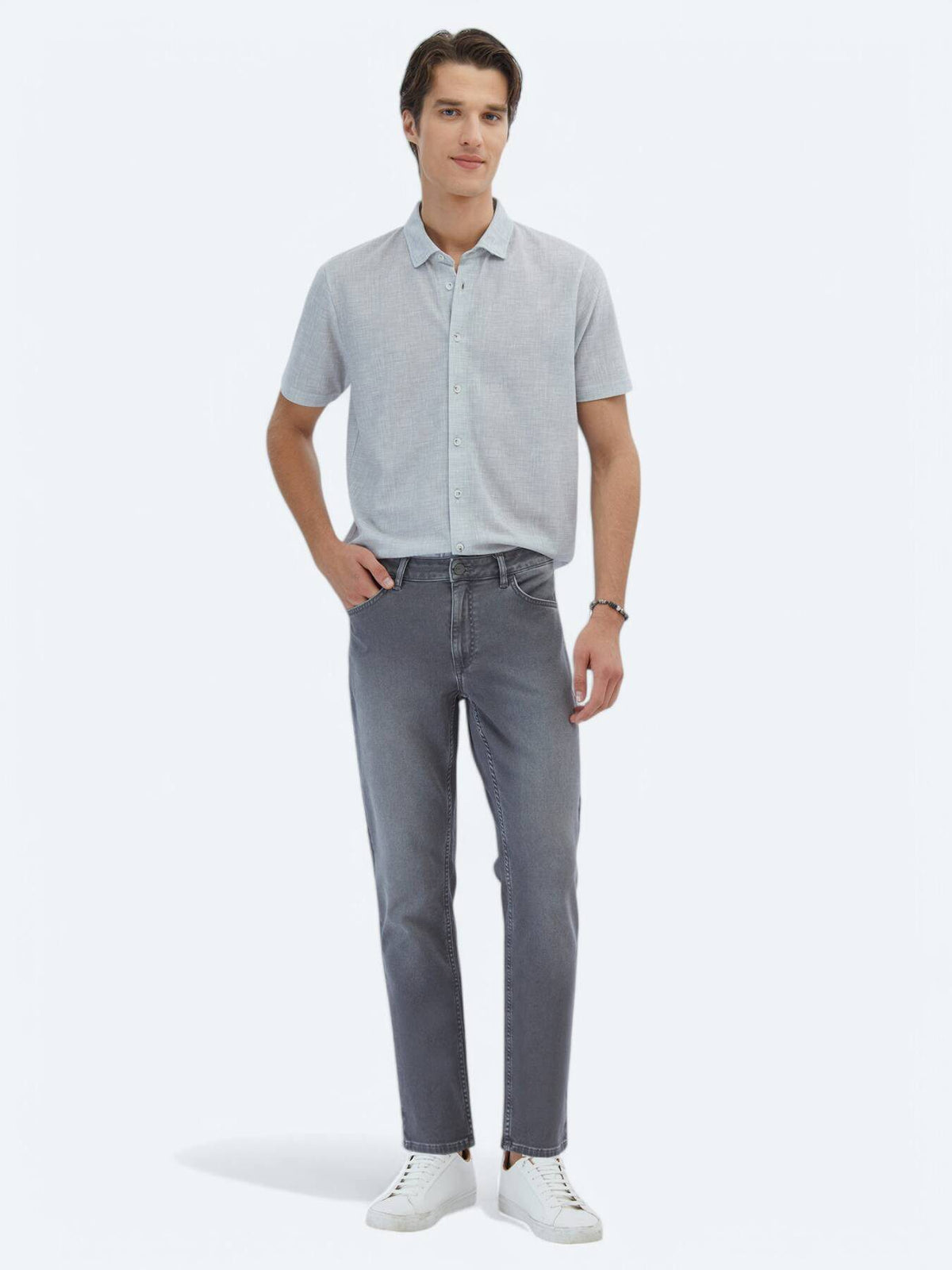 Gemustertes Regular Fit Freizeithemd