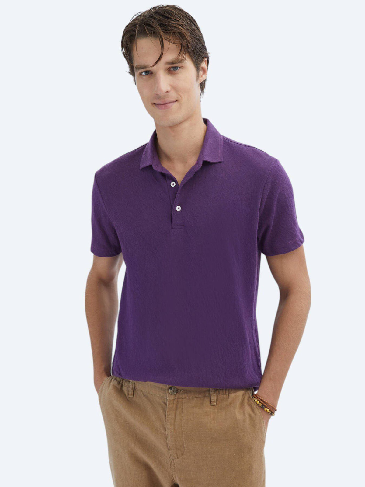 Einfaches Baumwoll-Polo-T-Shirt