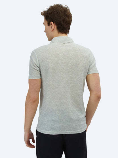 Bedrucktes Baumwollmischung Polo T-Shirt