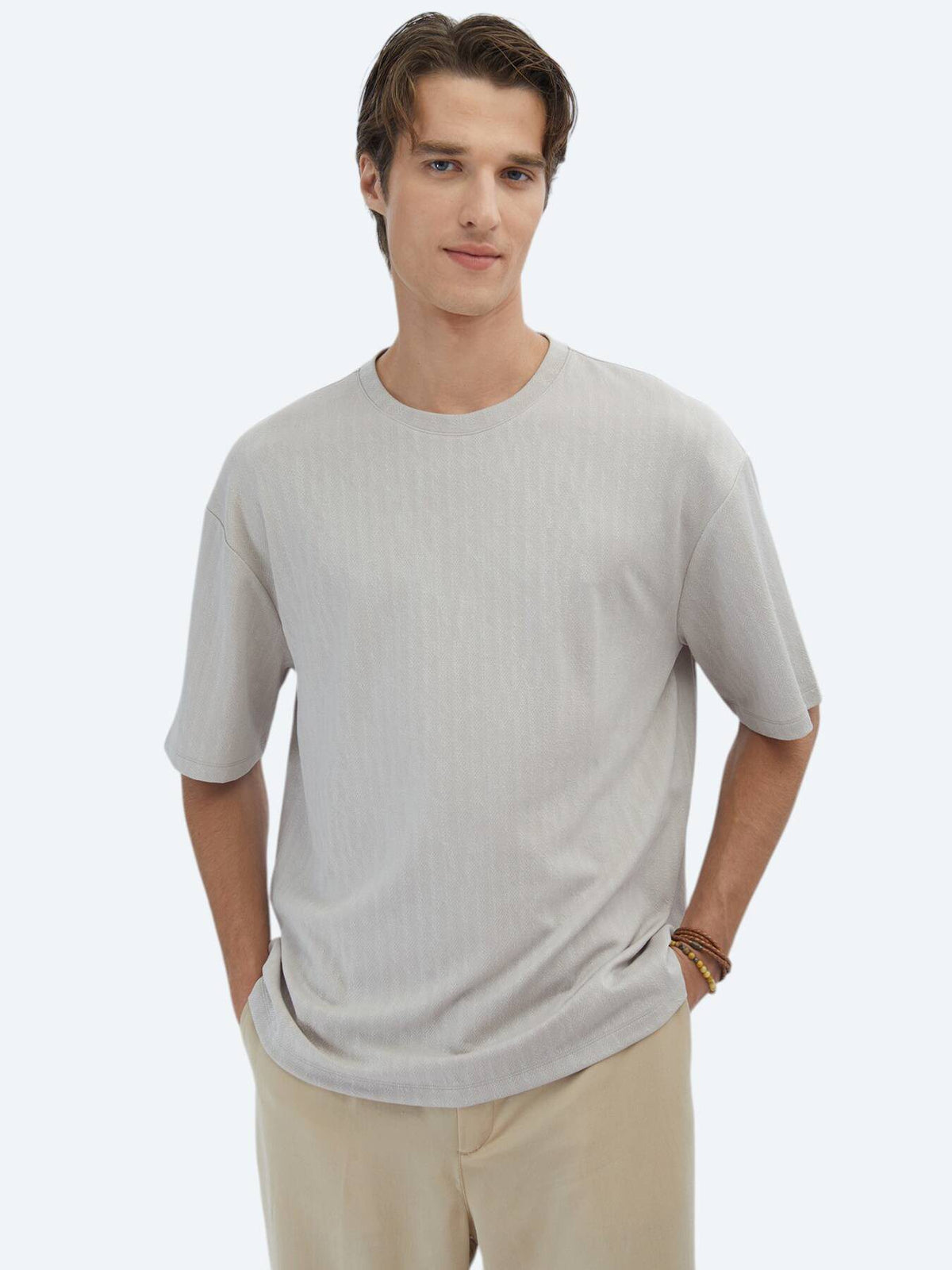 Gemustertes Fahrrad-Kragen-T-Shirt