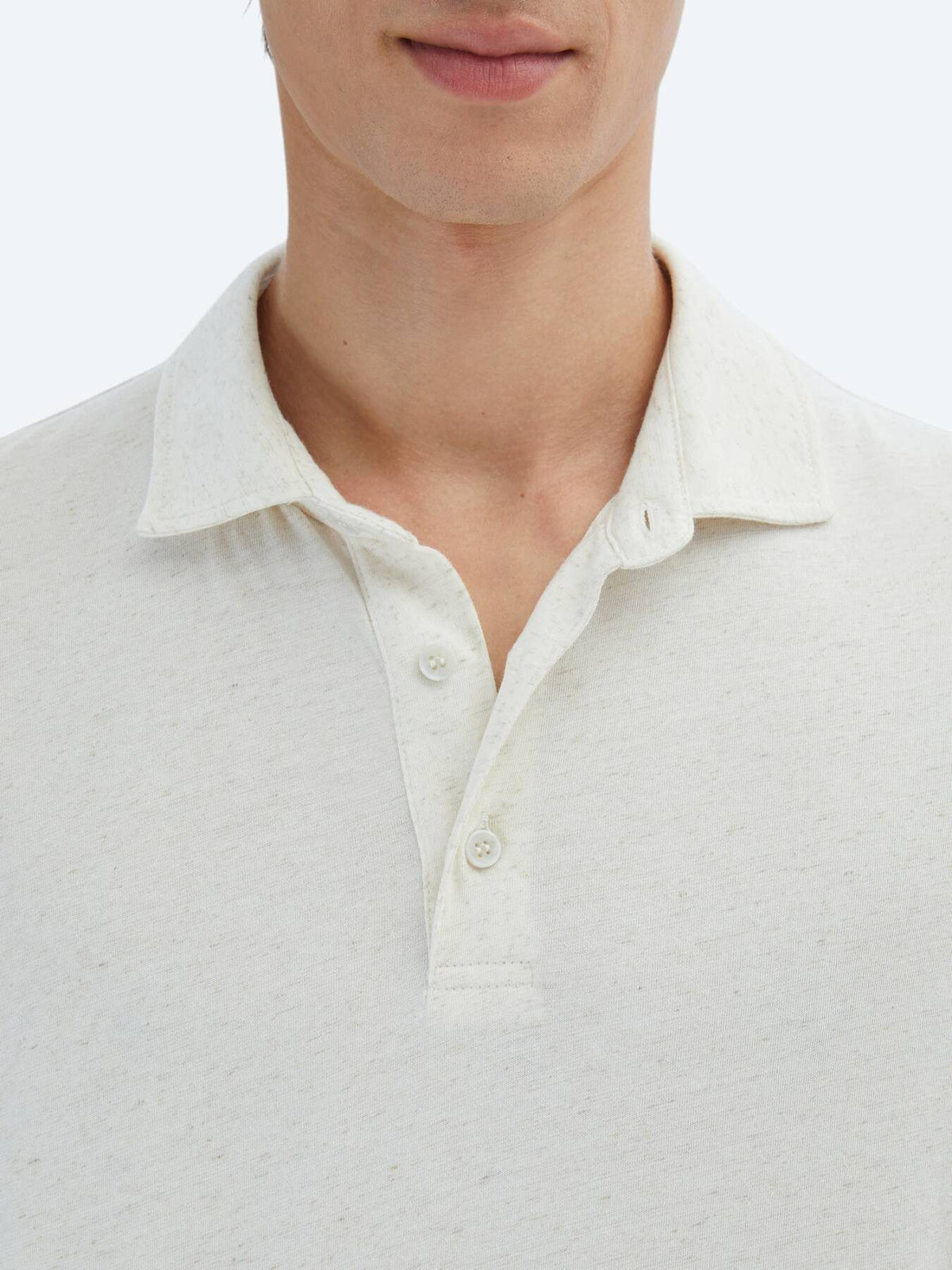 Gemustertes Baumwollmischung Polo T-Shirt