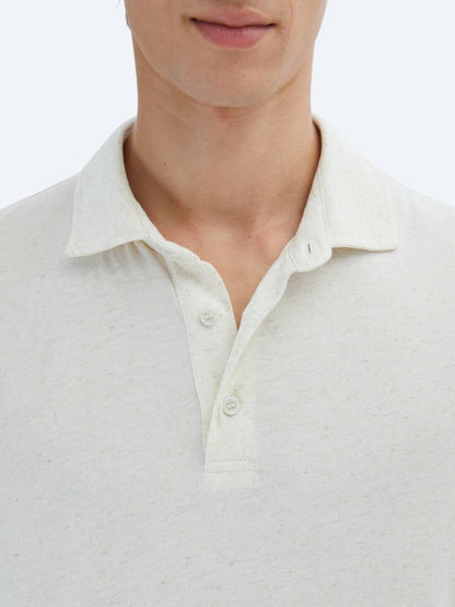 Gemustertes Baumwollmischung Polo T-Shirt