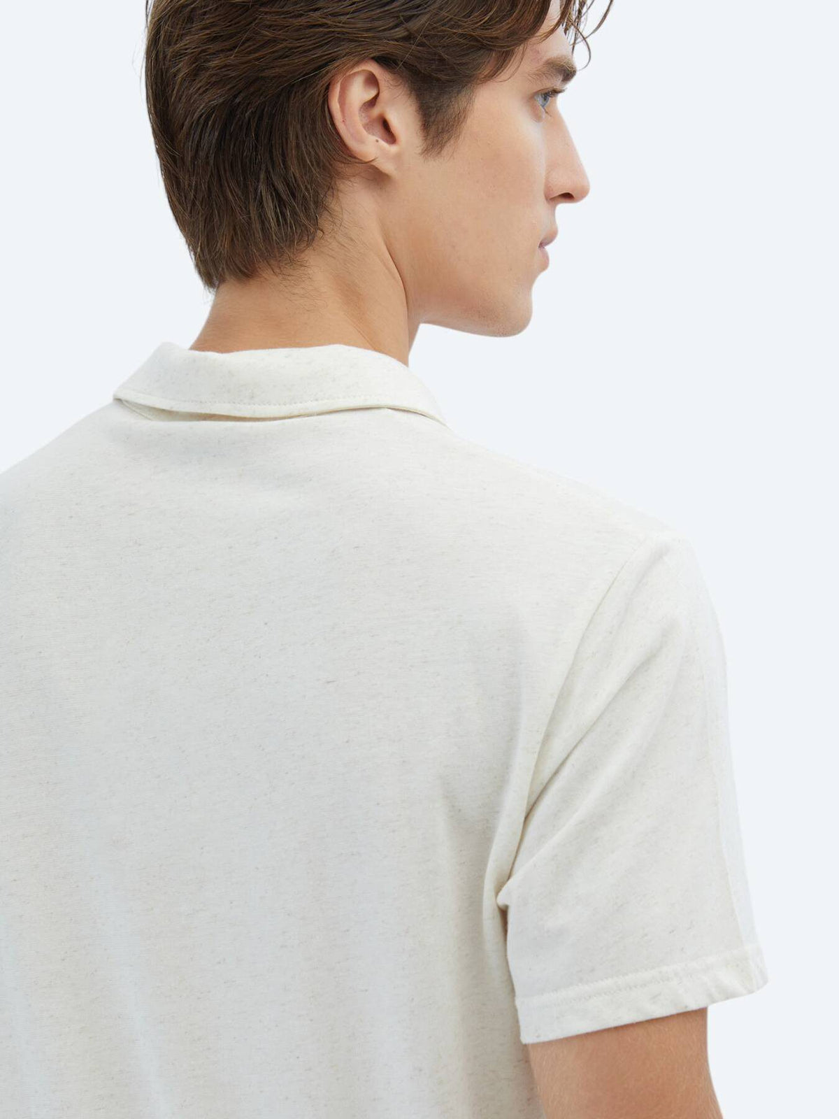 Gemustertes Baumwollmischung Polo T-Shirt
