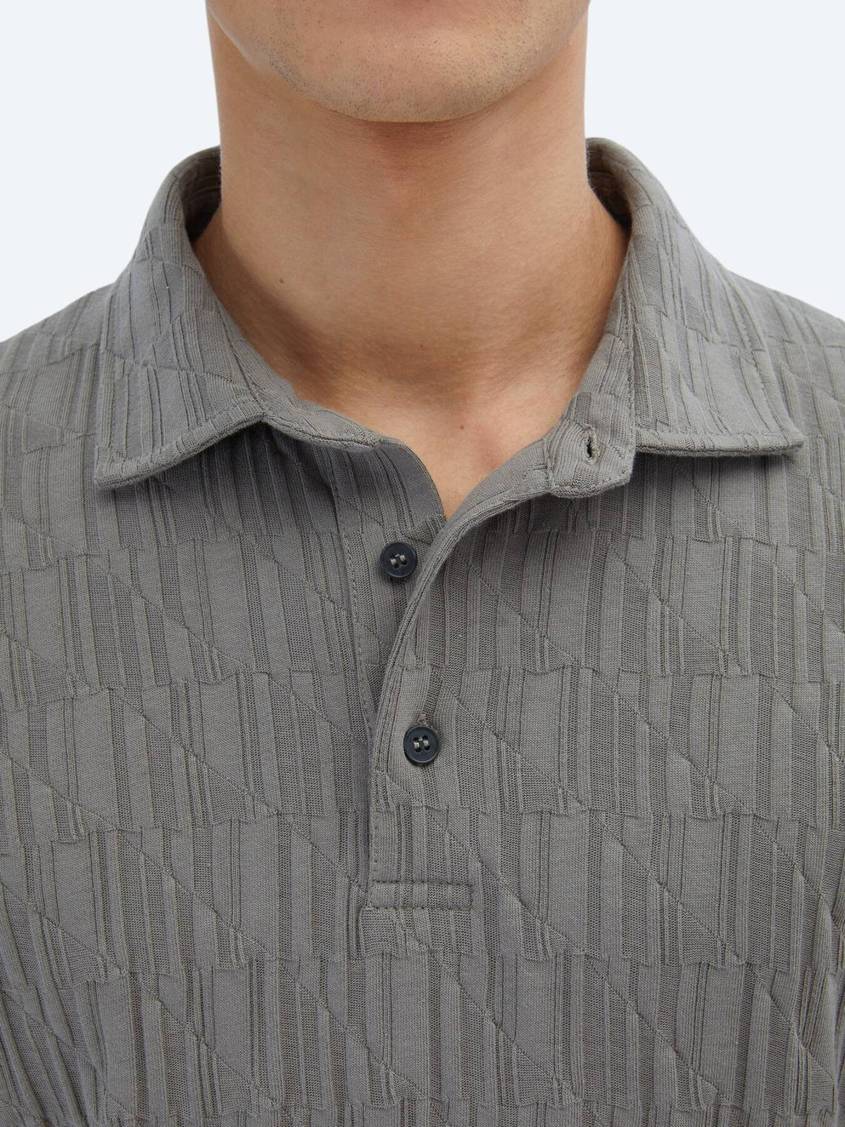 Gemustertes Baumwoll-Polo-Shirt